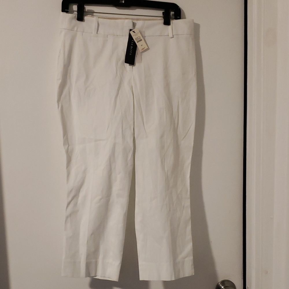 Talbots White Woman's Dress Pants - Classic Straight Fit Size 6 P